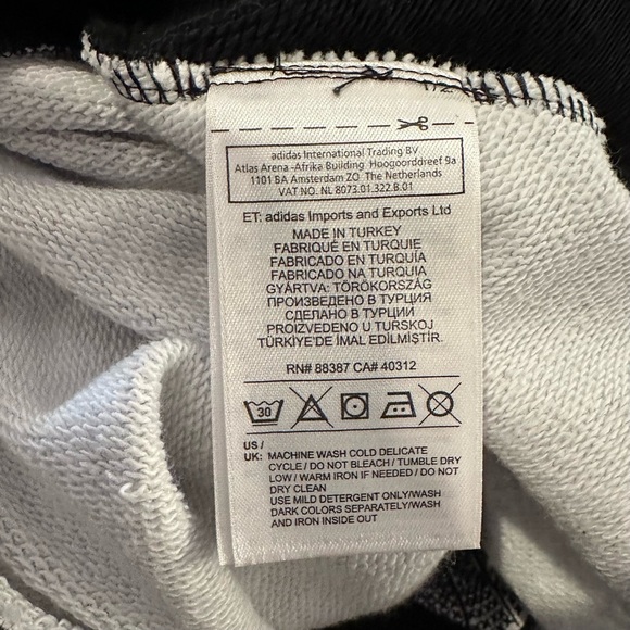 Adidas Originals Shell Tide Pleated Skirt White Black S mini sporty athletic - Picture 4 of 7